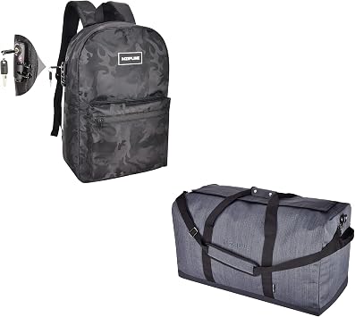 Backpack with Lock-Smell Proof-XXL Duffle Bag -Odor Proof