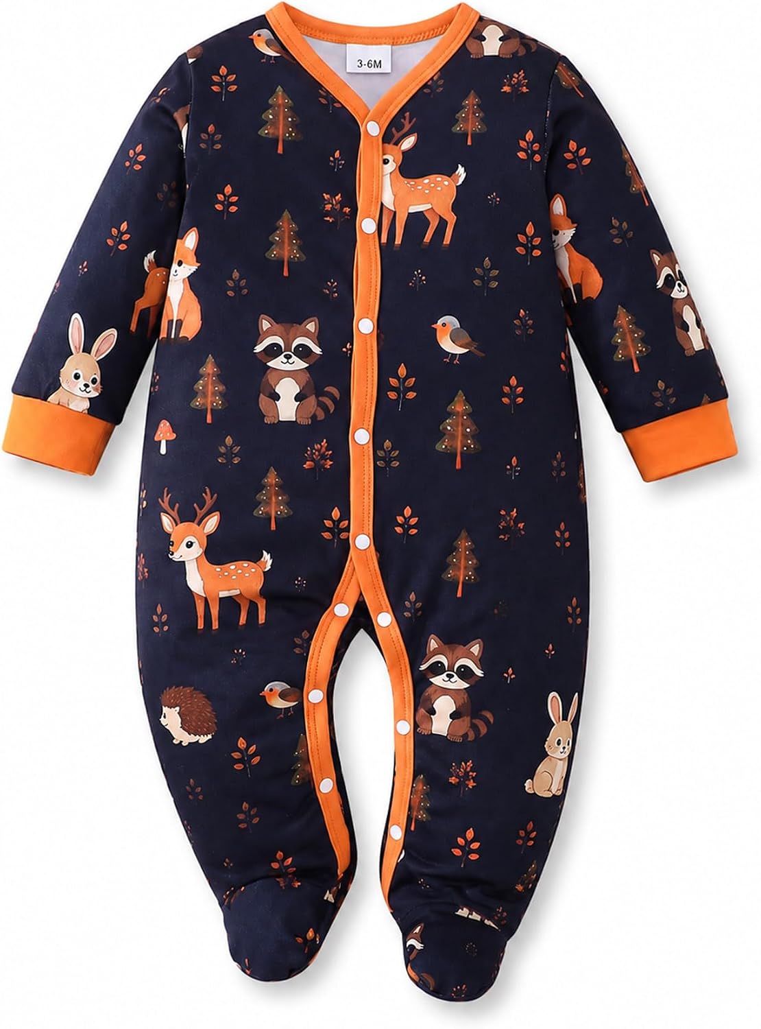 Baby Boy Clothes Baby Boy Outfits Footed Romper Snap Animal Print Preemie Newborn 0 3 6 12 Months