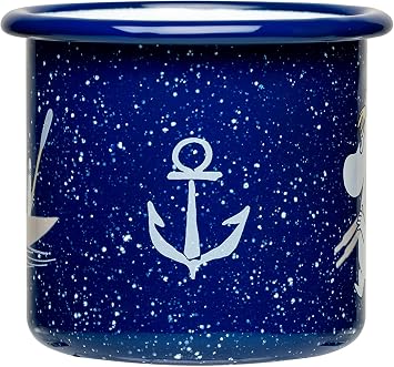 Muurla Moomin Sailors Blue Enamel Mug 0.25 L