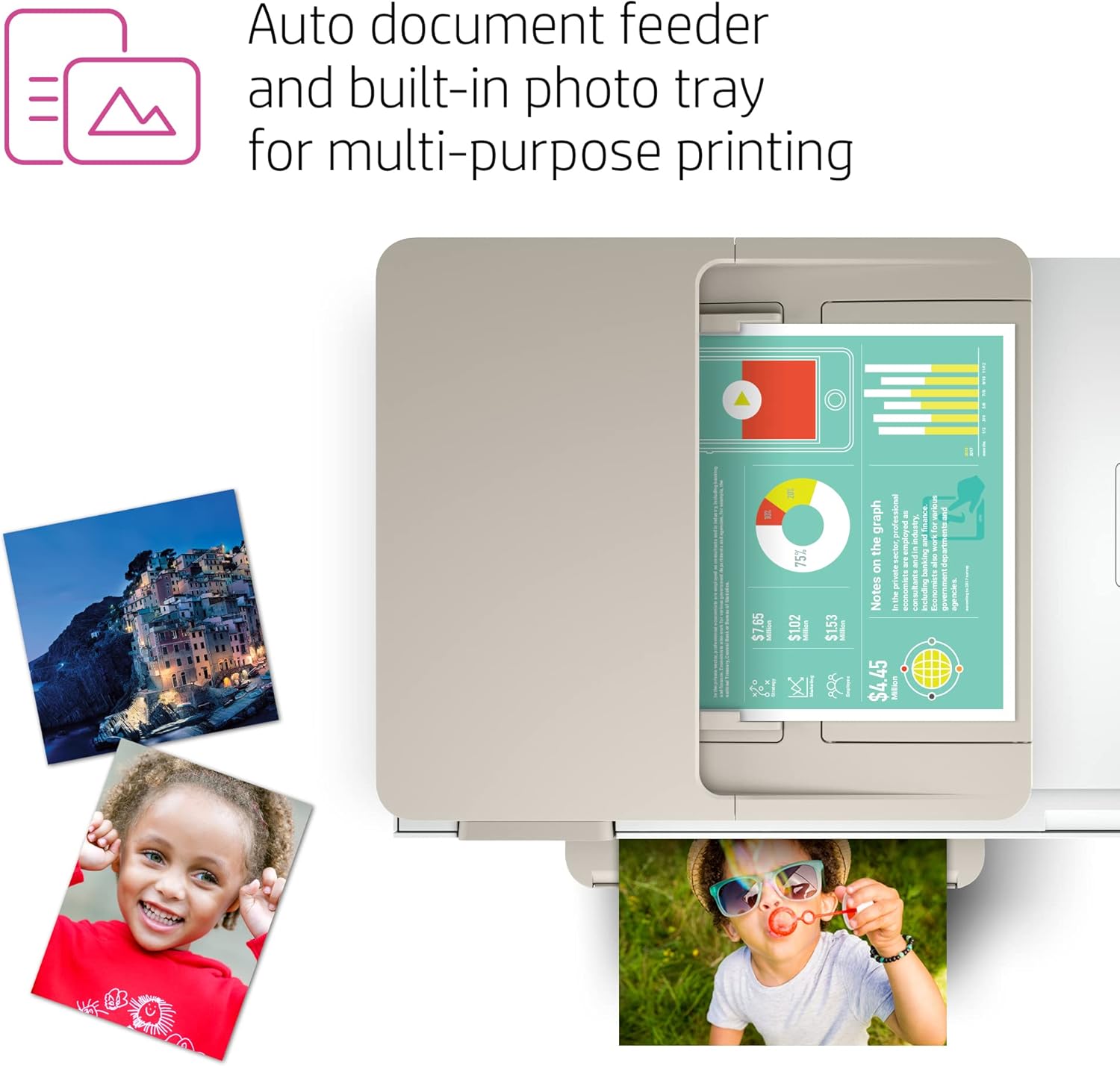 HP Envy Inspire 7958e Wireless Color All-in-One Printer with 6 Months Free Ink with HP+ (327A7A) : Office Products