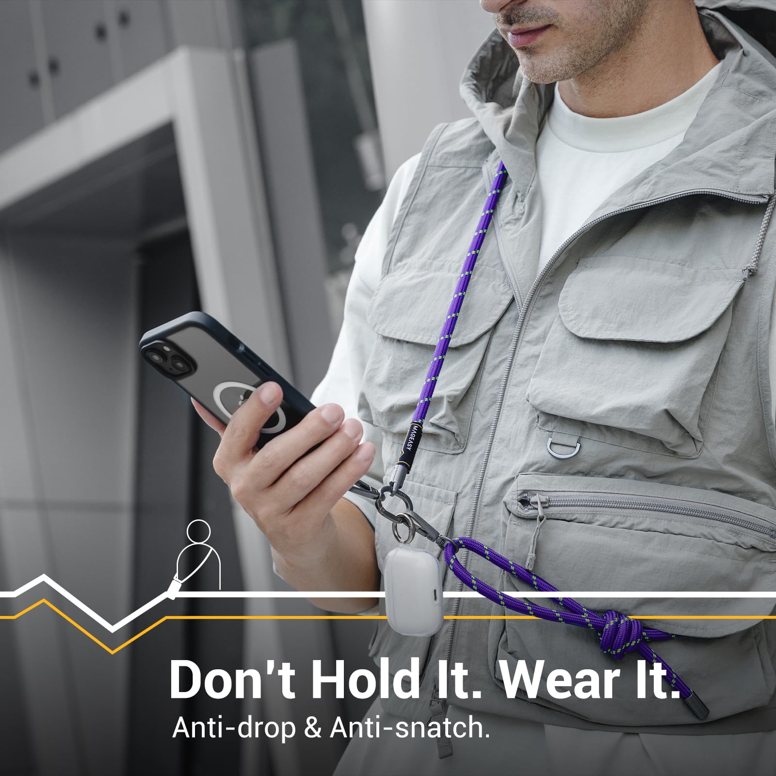 Amazon.com: MAGEASY Universal Cell Phone Lanyard - Anti-Theft