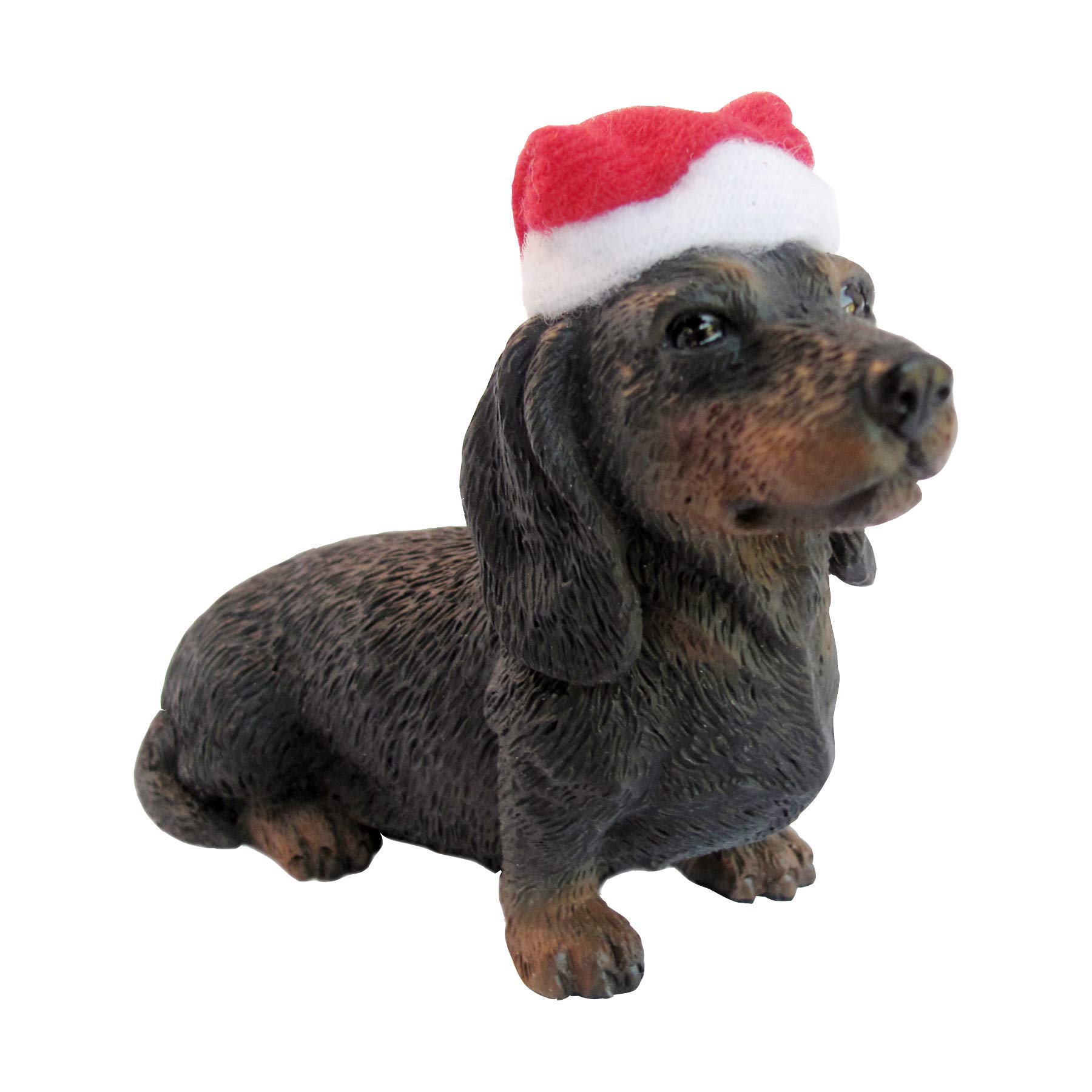 Sandicast décoration de Noël noir suspendre figurine chien sapin maison