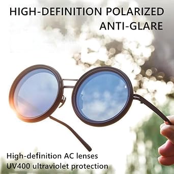 Adjustable Sunglasses,1-9 Gear Adjustable Tint Sunglasses with ND Filter Lenses, Black Polarized Round Glasses for Men and Women,UV 400 Protection for Driving, Fishing, and Travel 24 Hour Use