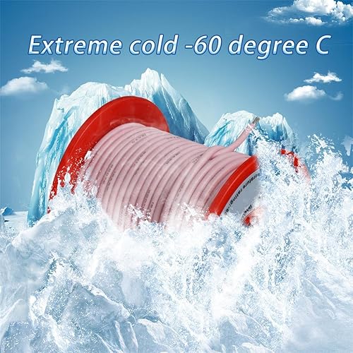 Vista 209 de Bntechgo 18 alambres de silicona suave y flexible, silicona resistente a altas temperaturas, altamente eficiente 18 AWG calibre, 150 hilos