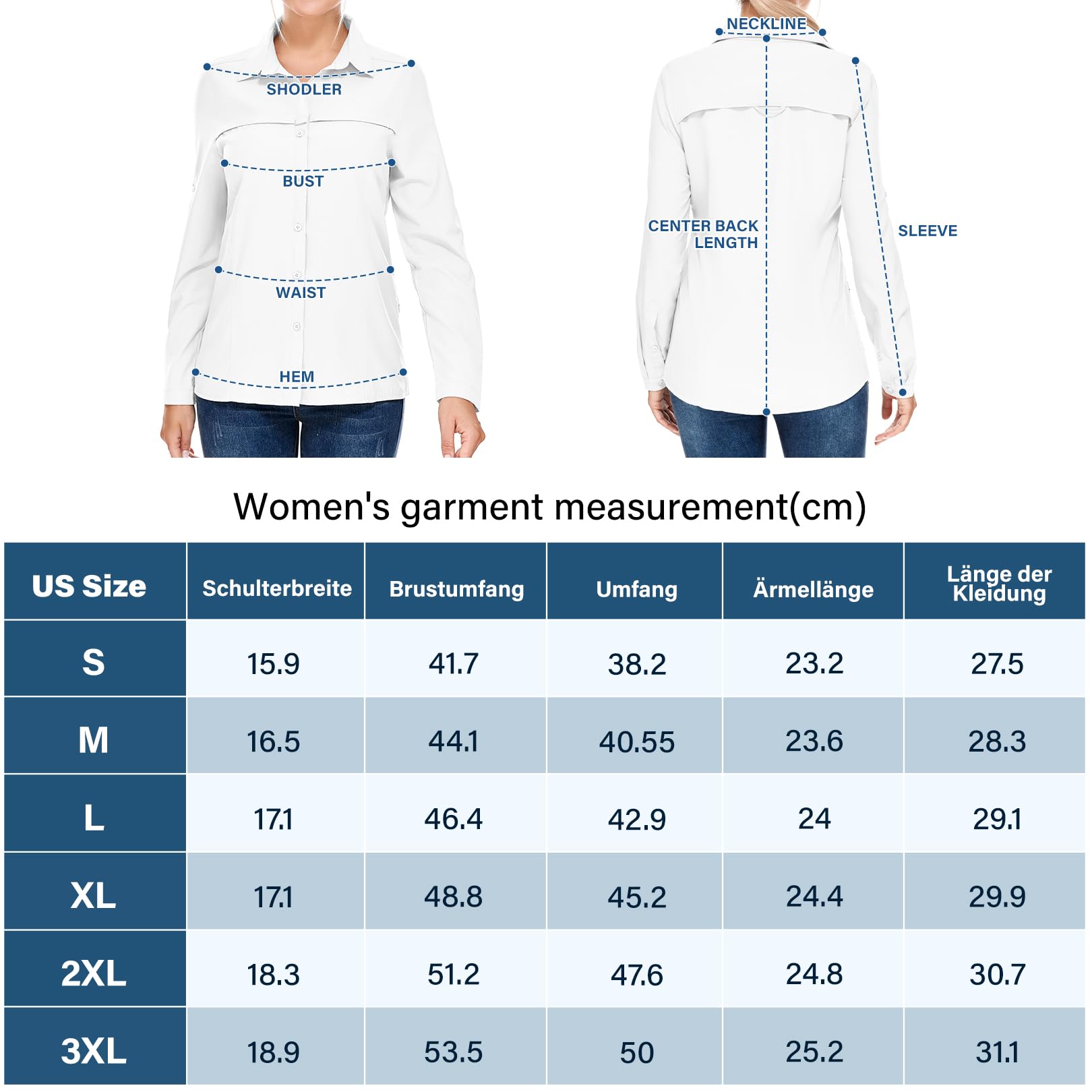 Chemise Femme Manches Longues - Protection UV Respirante & Séchage Rapide - T-Shirt Safari Décontracté pour Randonnée, Voyage et Plein Air