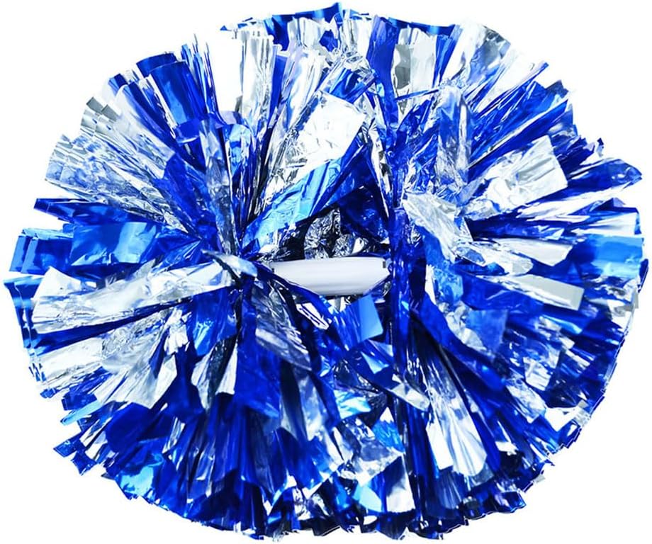 Hooshing 2/6/12PCS Pom Poms Cheerleading with Baton Handle Cheerleader Pompoms for Cheering Sports Games Dancing Party Team Spirit