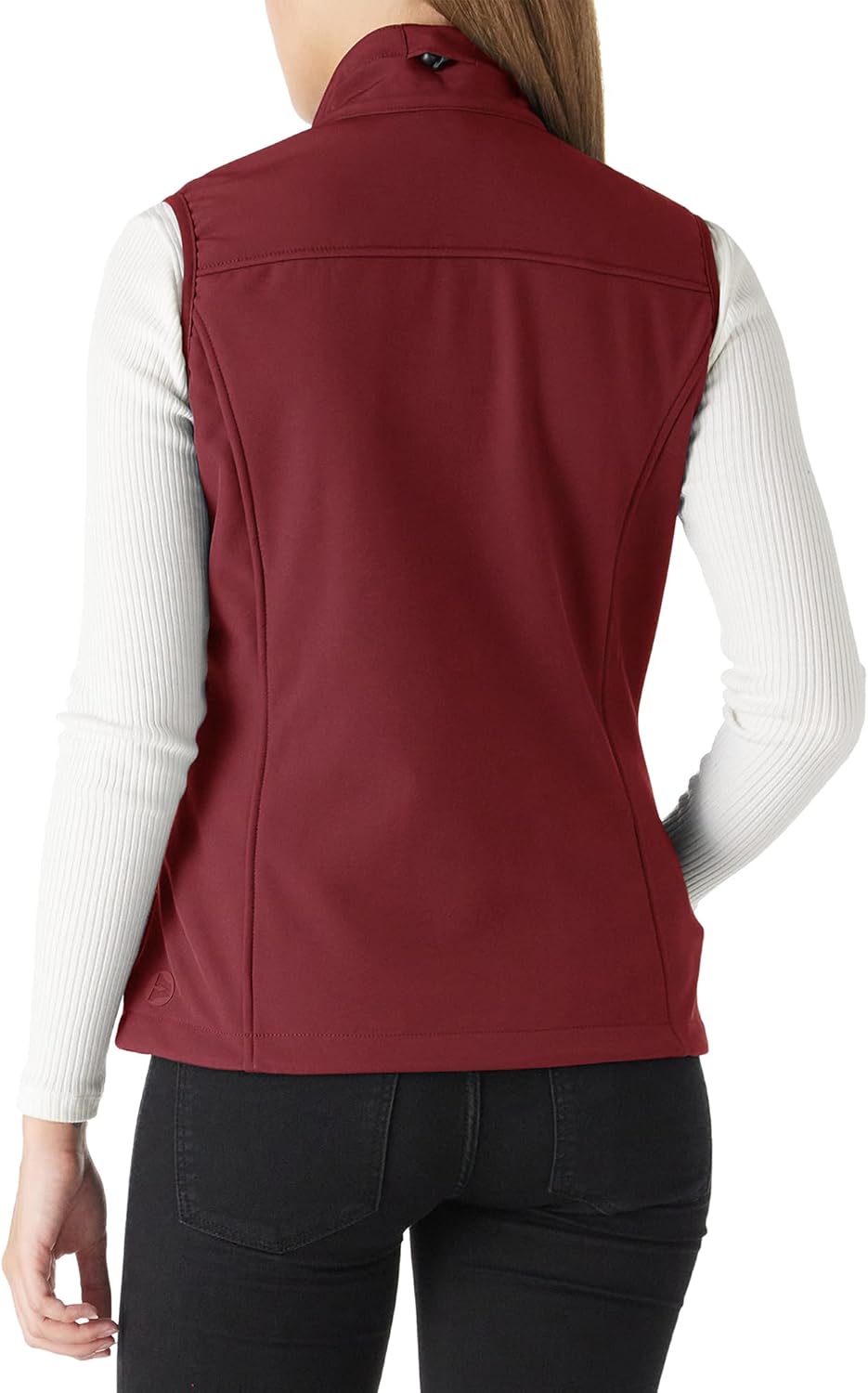 Outdoor Ventures Women's Lightweight Softshell Vest Windproof Fleece Lined Zip Up Sleeveless Jacket for Running Hiking Golf - Image 2