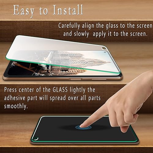 Miniatura 4 de HPTech Protector de pantalla de vidrio templado diseñado para Motorola Moto G Stylus (2021), dureza 9H, antiarañazos, sin burbujas