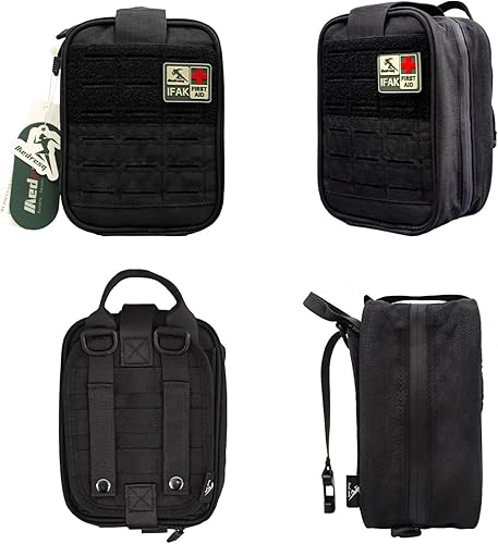 Miniatura 2 de IFAK Kit de primeros auxilios  Control de sangrado de emergencia y equipo de supervivencia para automóvil, viajes familiares, aventuras al aire