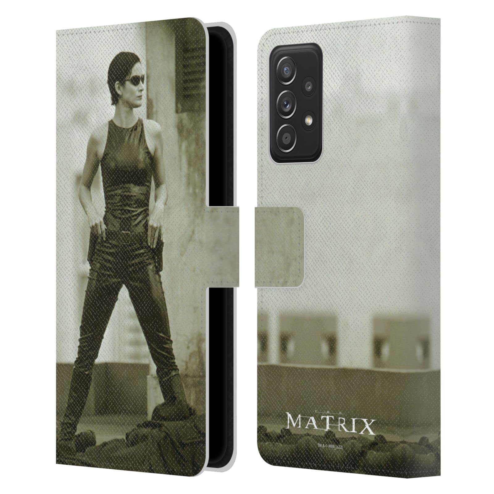 Étui Matrix Trinity pour Galaxy A52 cuir portefeuille Head Case Designs - 7