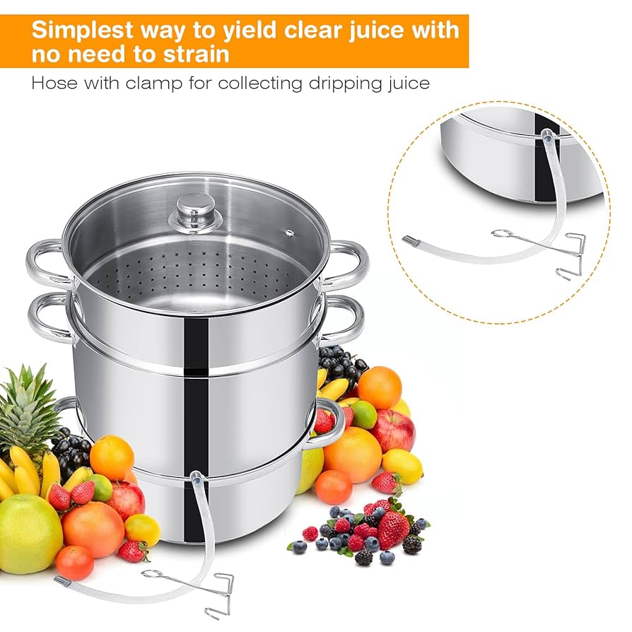 Amazon | PETSITE 11クォート スチームジューサー ステンレス