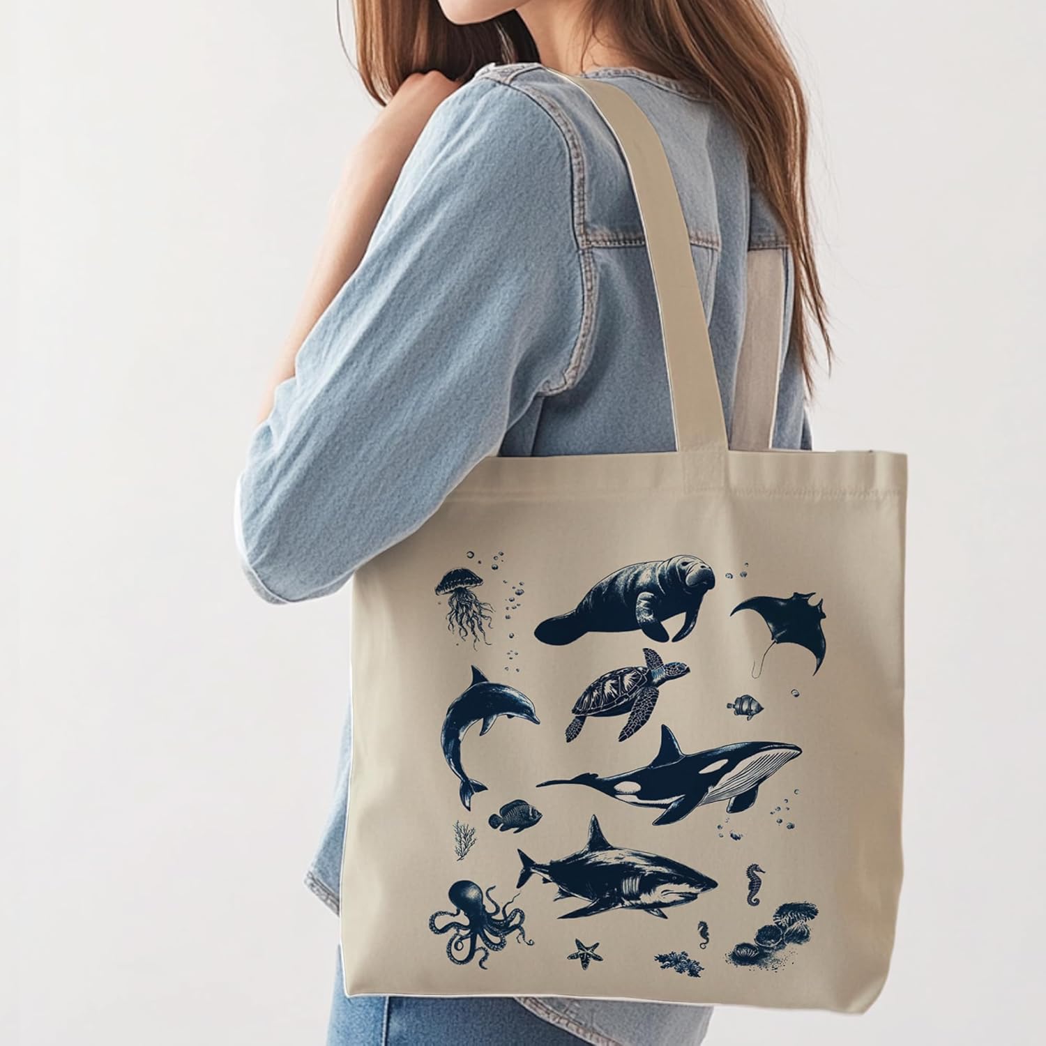 Aesthetic Tote Bag for Women | Medium Size with Inner Pocket | Stylish & Practical - Image 4