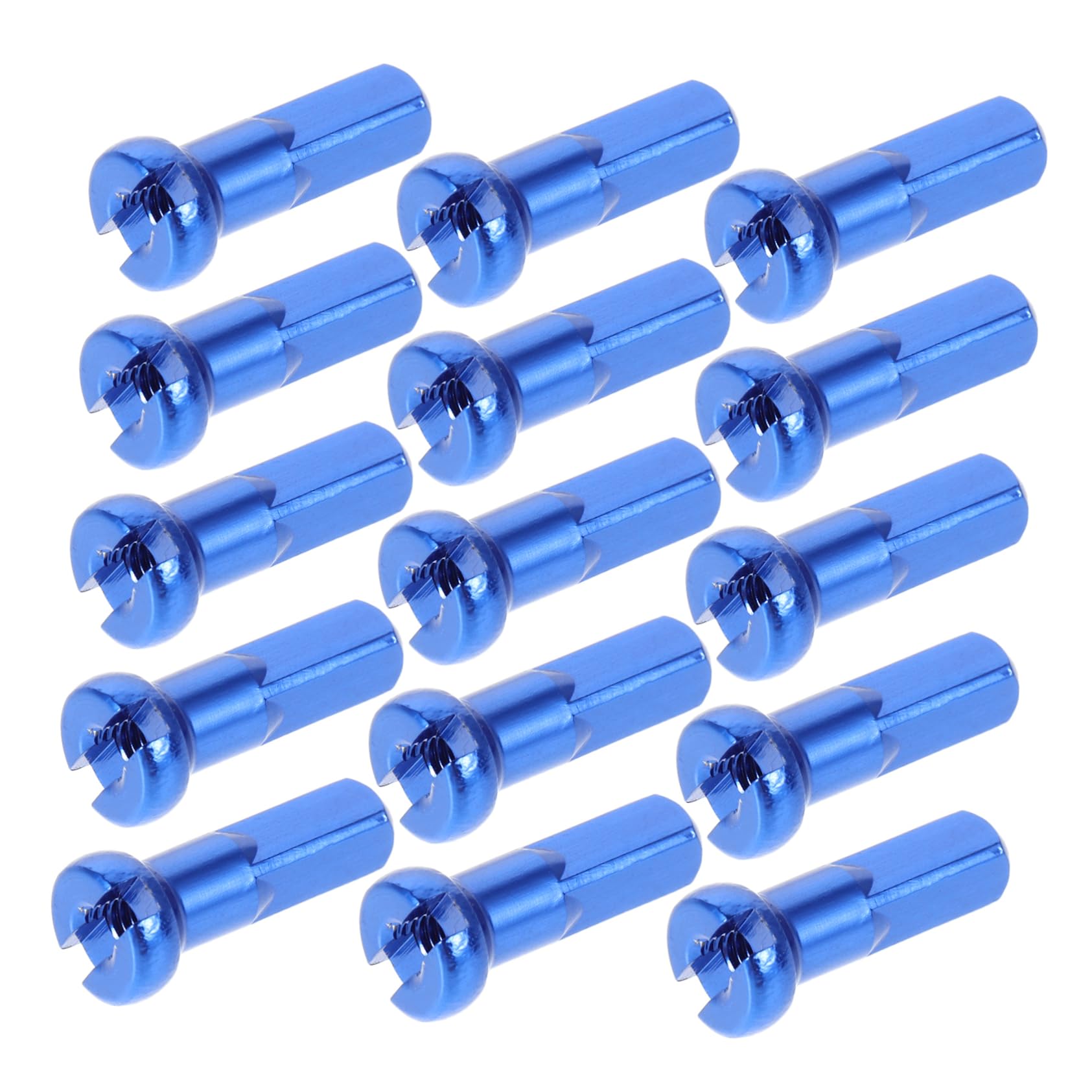 UPKOCH 15pcs Bicycle Wheel Caps Aluminum Alloy Nipples for Easy Installation and Stylish Upgrade for Mountain and Road Bike Decoration