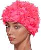 Vintage Floral Retro Pink Lace Swimming Hat