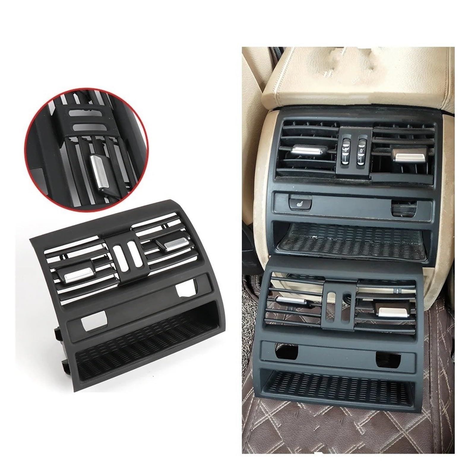 Do BMW F10 F11 5 do serii 2010-2017 tylna klimatyzacja AC osłona kratki wentylacyjnej 64229172167 kratka wentylacyjna AC (środkowa) (model B)