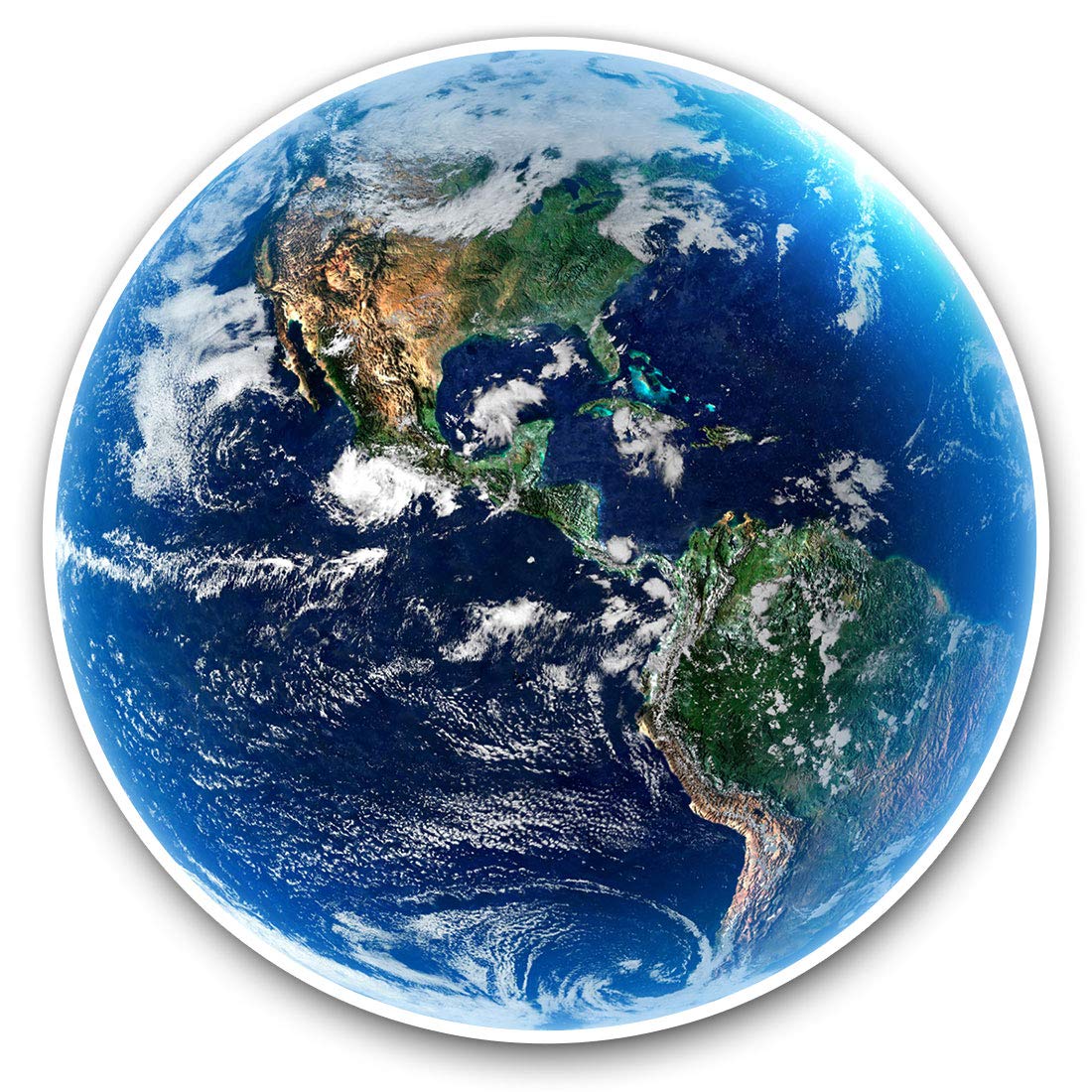 Destination Vinyl Ltd Planet Earth Globe Space Nasa 14522 Vinyl Stickers (Set Of 2) 20Cm