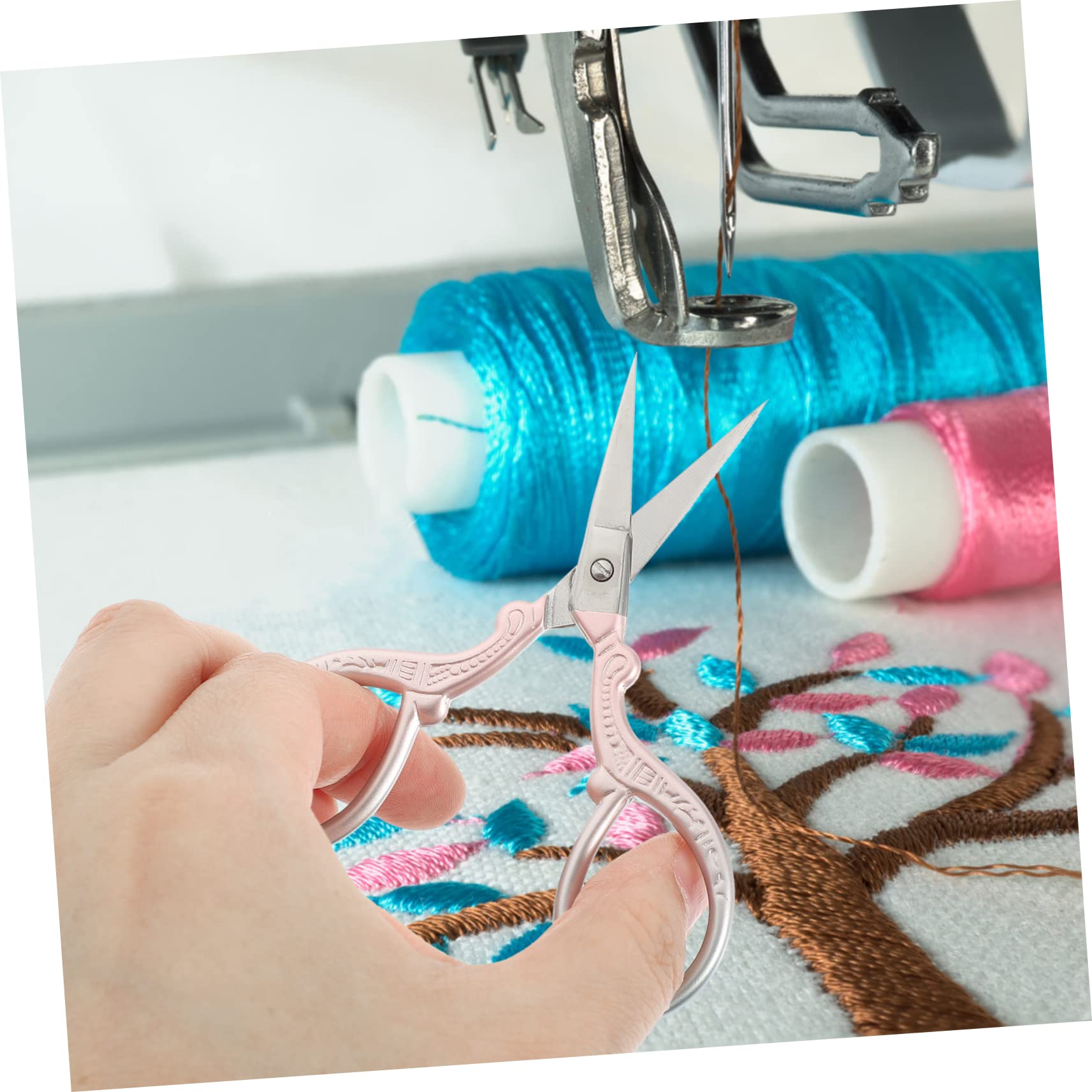 SEWACC 5 Pièces Ciseaux À Coudre Outil De Cils Outils De Crochet De Coupe Ciseaux En Tissu De De Broderie À Cils De Couture s D'Artisanat