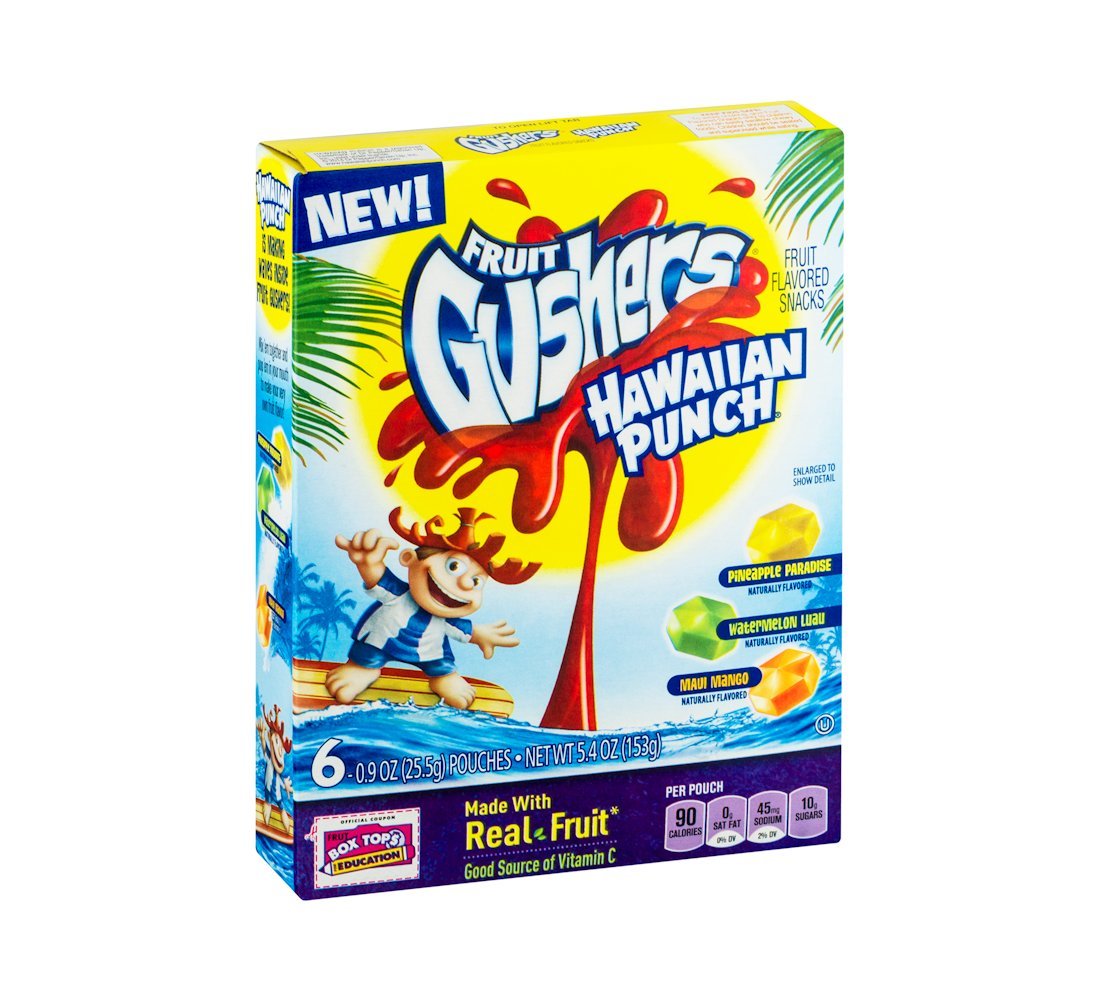 Betty Crocker Fruit Gushers Hawaiian Punch Fruit Flavored