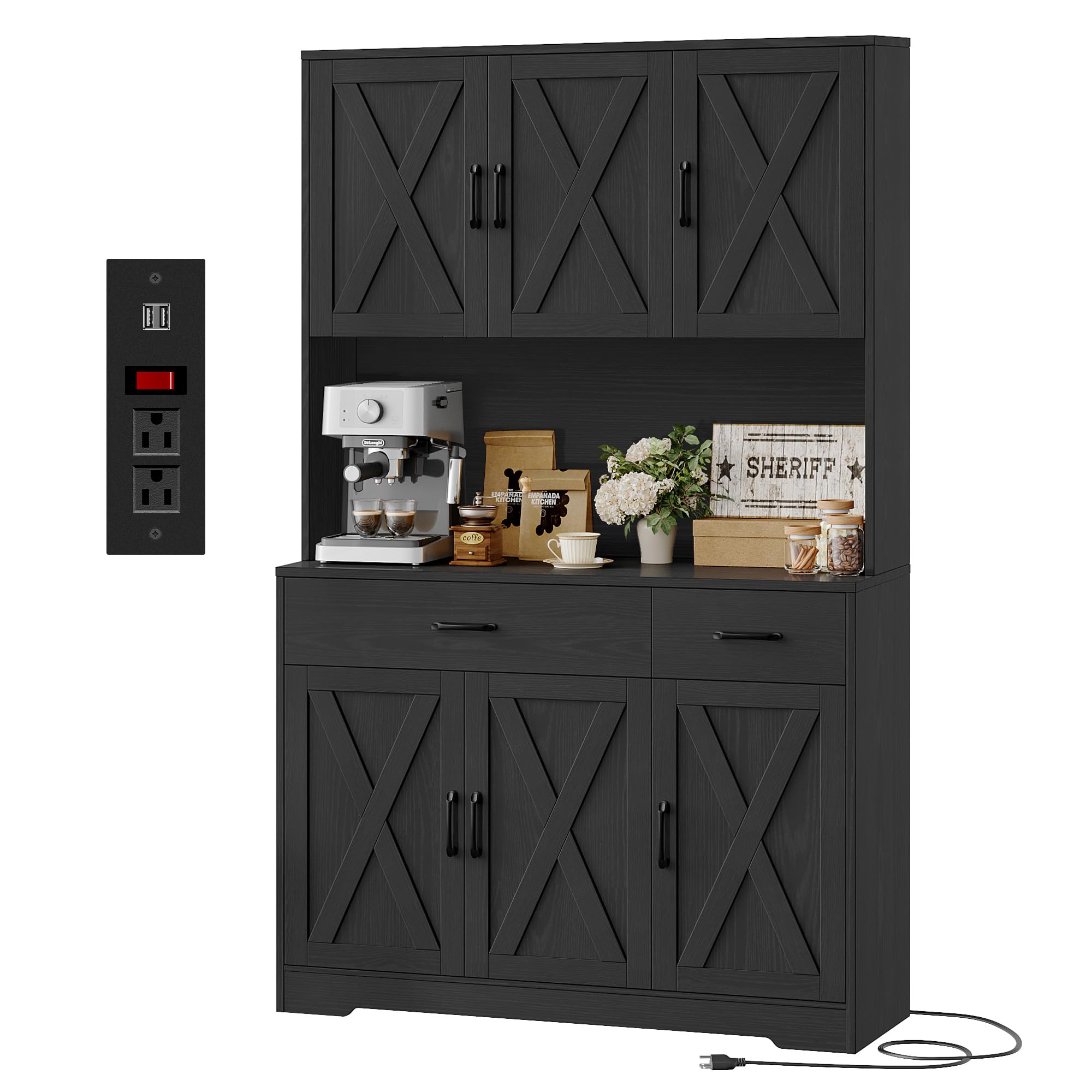 HOSTACK 71 Pantry with Charging Station