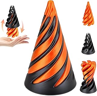 لعبة عبور الهرم المستحيل، لعبة فيدجيت مخروطية حلزونية مطبوعة بتقنية ثلاثية الأبعاد، تمثال منحوتة الهرم المستحيل، لعبة لولب مصغر وهمية، لعبة تمرير الهرم