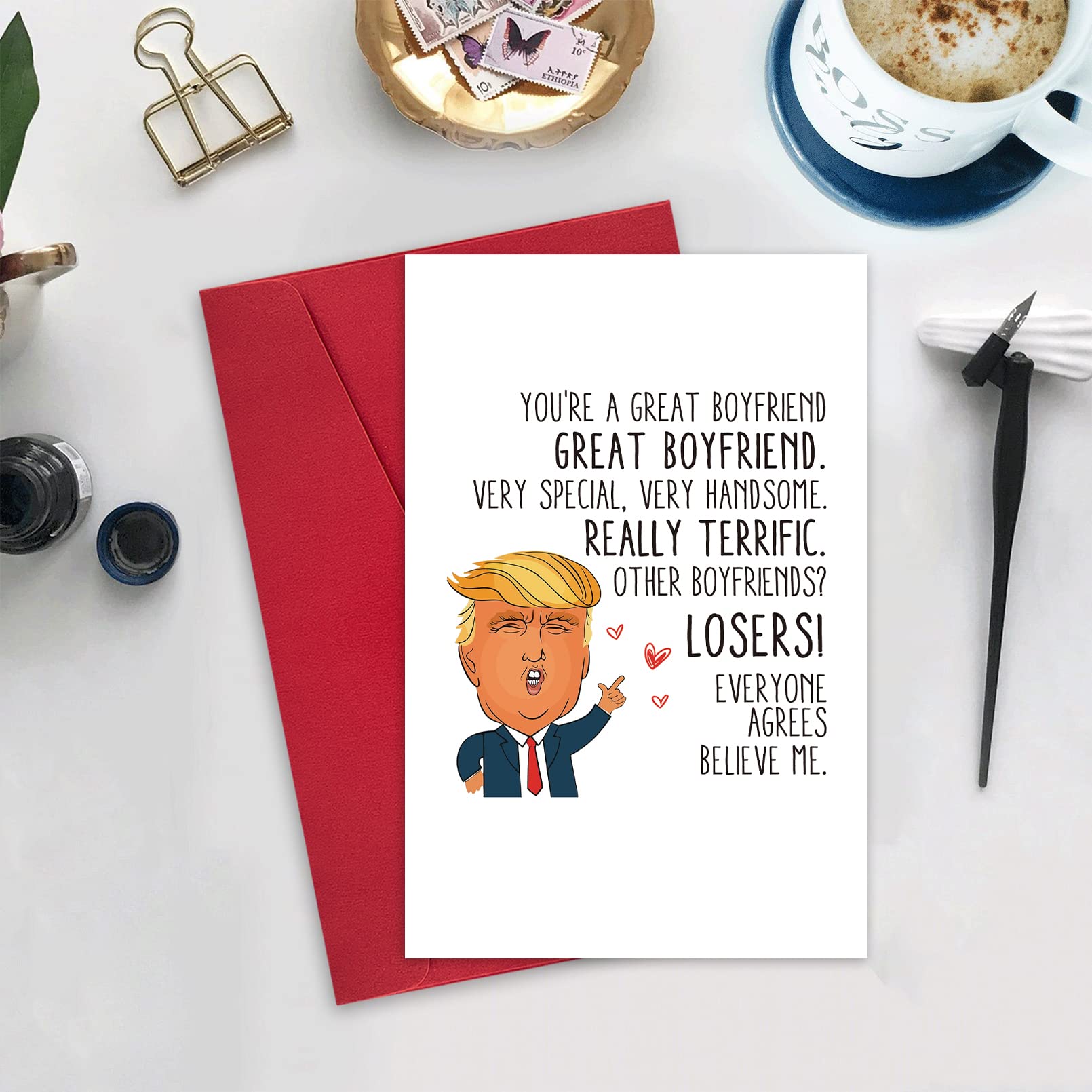 Lustige Trump-Geburtstagskarte Für Freundin – Humorvolles Geschenk