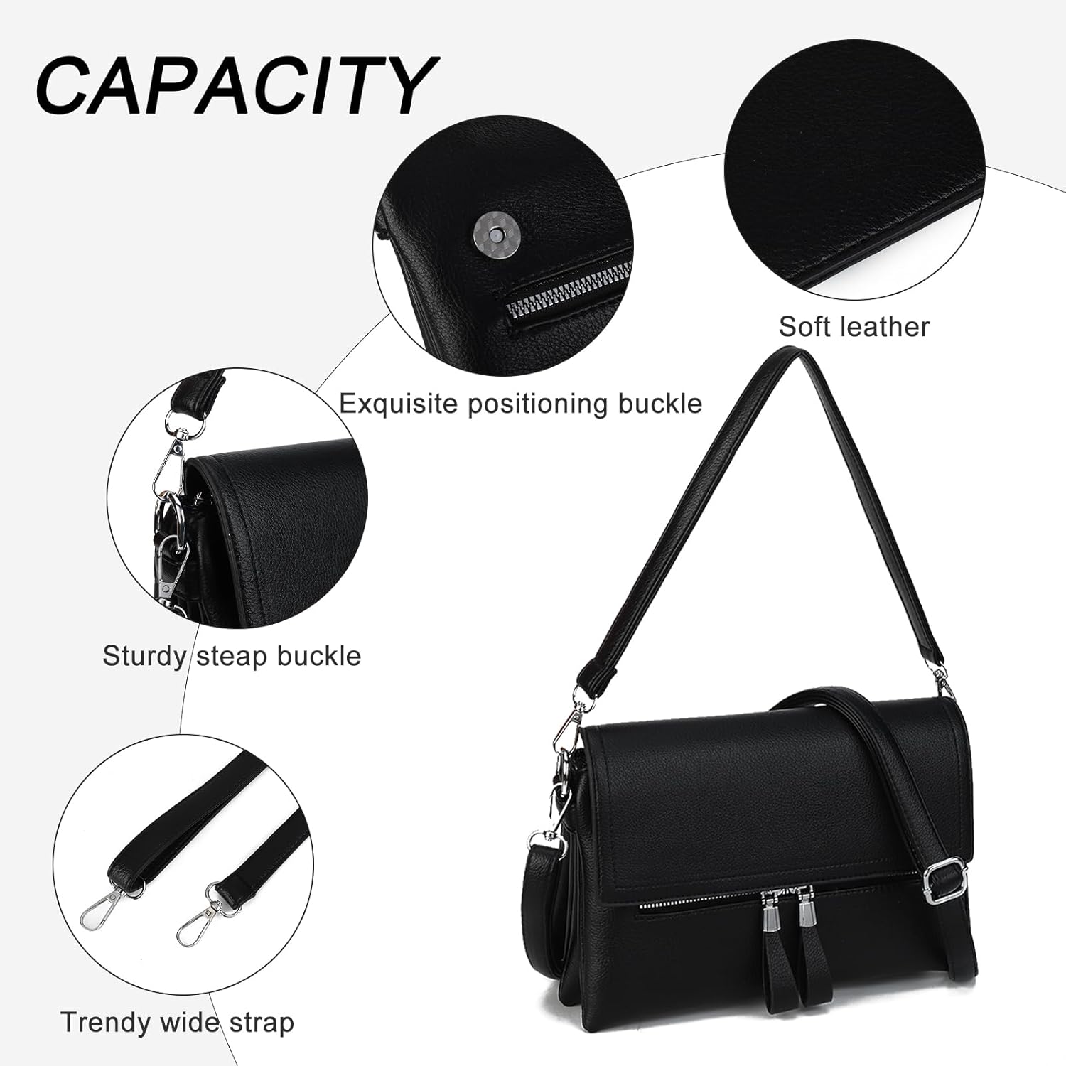 Gladdon Small Crossbody Purse for Women Trendy Shoulder Bag with Adjustable Strap Ladies Handbags - Image 5