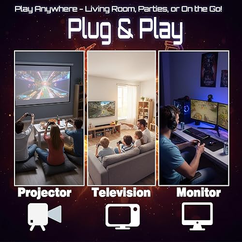 Miniatura 7 de Retro Gaming Console Pro with 40,000+ Built-in Classic Video Games, Retro Game Stick with 38 Emulators, Video Gaming Stick HDMI Output, Plug & Play