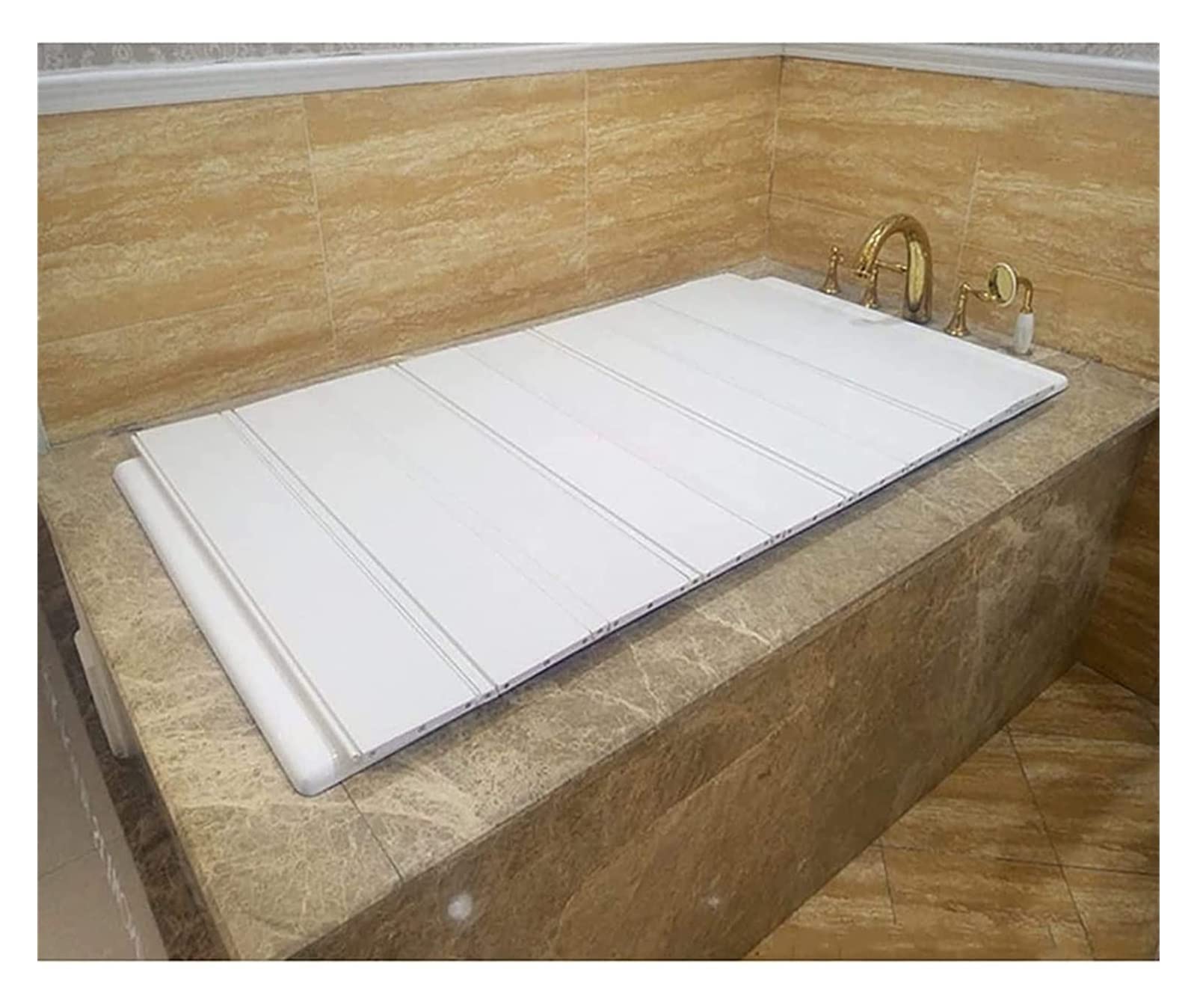 CLORURO DE POLIVINILO Cubierta De La Bañera, Tablero De Polvo Plegable Anti-polvo, Cubierta De Aislamiento De La Bañera, 0. 7 Cm Espesos, Tablero De Aislamiento De Baño De Soporte De Soporte De Súper