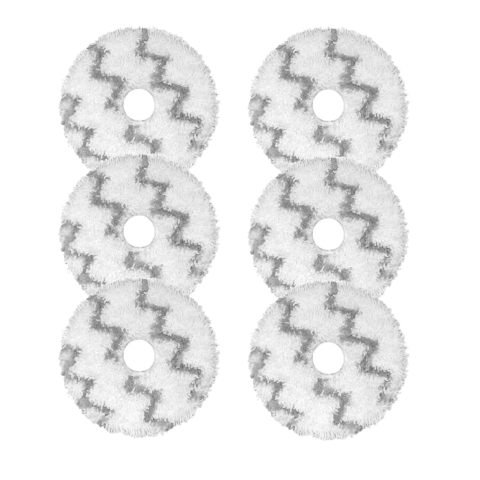 Replacement Washable Spinnig Mop Pads for Roidmi EVA Self-Cleaning Emptying Robot Vacuum SDJ06RM Replace Mop Cloths Floor Care Accessories (6 Pack)