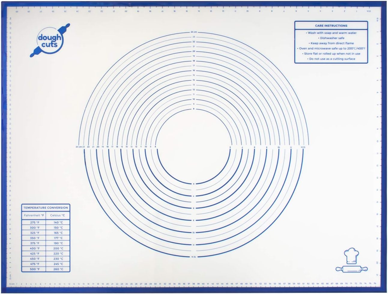 Extra Large Silicone Pastry Mat - Non Stick Reusable XXL 32" x 24" Cooking Sheet Liner with Countertop Non-Slip Grip and Heat Resistant - Non-Toxic, BPA Free Jumbo Pastry Mat for Rolling Dough Cookies