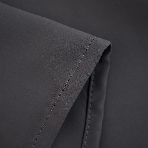 Miniatura 6 de Pickluc Cortinas de cocina de 36 pulgadas de largo, 2 paneles, cortinas opacas con bolsillo para barra, cortina corta negra para ventana pequeña, 42