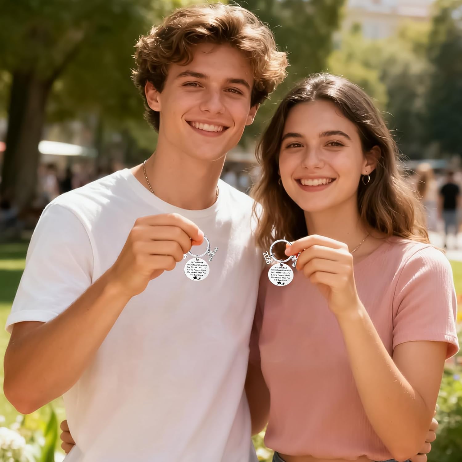 Graduation Keychain 2026 for Son,Graduate Bag Pendant Keepsake,Congrats Grad Backpack Charm | for College University Student - Image 3