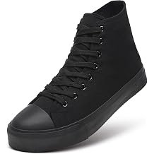 ZGR Men's High Top Canvas Sneakers Lace-up Classic Casual Walking Shoes