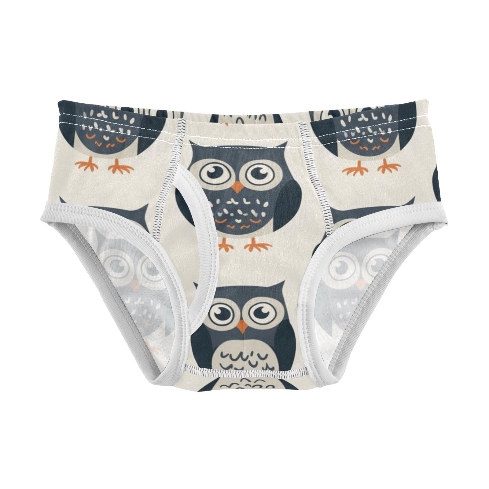 ALAZA Baby Boys Briefs Toddler Boys Underwear 100 Cotton Soft Owl Cute Pattern 4 2T