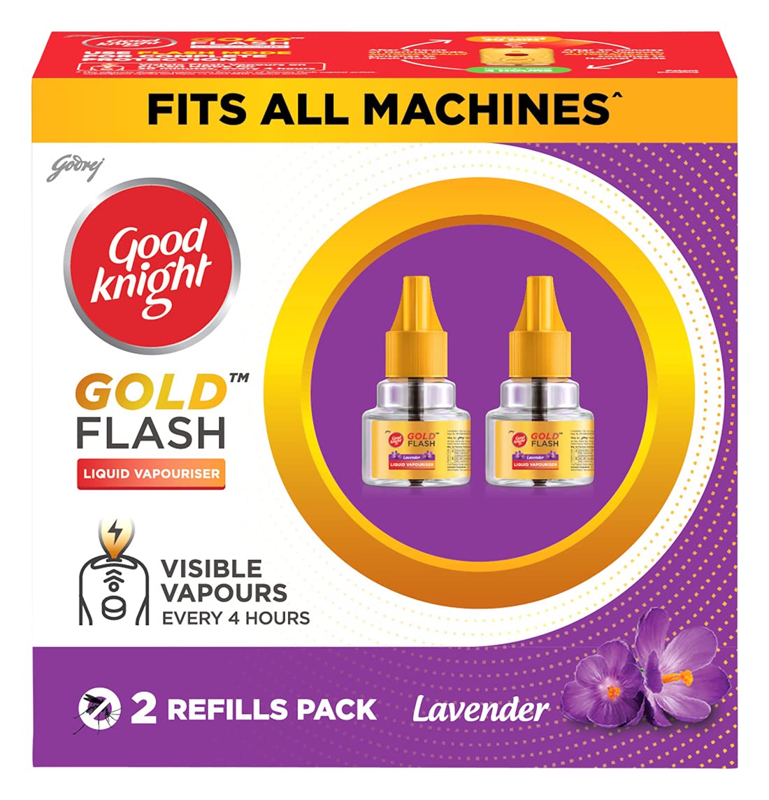 Good Knight Gold Flash Lavender Mosquito Repellent Refill45Ml (Packof