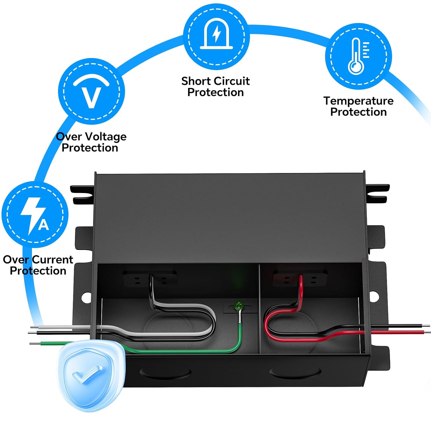LED Driver 12V 60W DimmableTriac ELV/MLV LED Transformer Compatible with Lutron&Leviton Switches,for LED Strip Lights,Kitchen, Cabinet,UL&FCC-Listed
