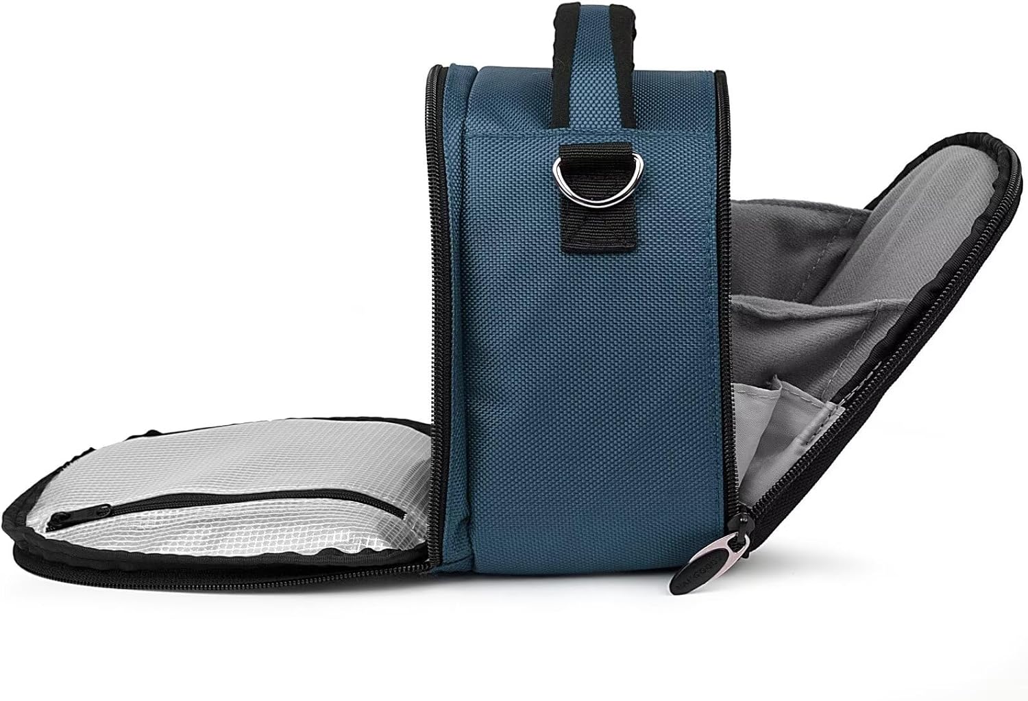Portable Projector Tote Case Handbag Shoulder Bag Fit Compatible with Miroir, Compatible with Kodak, Compatible with ViewSonic, Compatible with Nebula, Compatible with APEMAN,Navy Blue