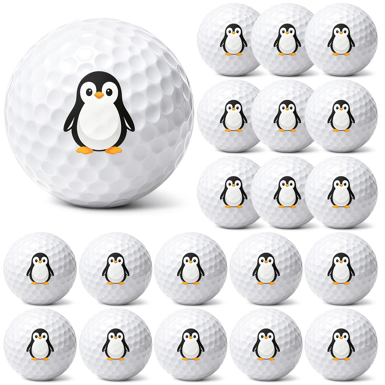 Silipull 20 Pcs Funny Golf Balls Golf Practice Balls