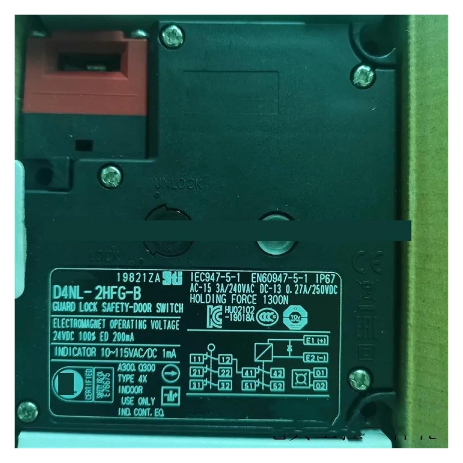 D4NL-2EFA-B D4NL-2HFG-B D4NL-1DFA-BS-F2 Safety Door Switch(D4NL-1DFA-BS-F2)