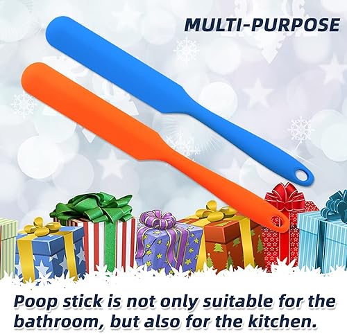 Miniatura 5 de Paquete de 2 cuchillos para excrementos, cuchillo cortador de heces de silicona, juguetes prácticos de broma, regalos divertidos para intercambio de