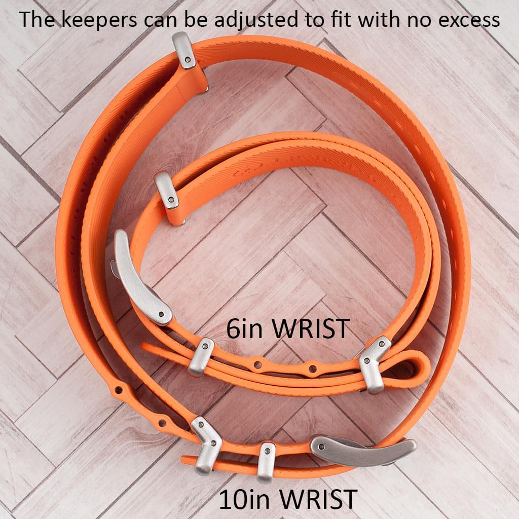 StrapHabit FKM Rubber Ribbed Military Style Dual Pass Strap - Convert to Single Pass - for Men and Women (20mm)