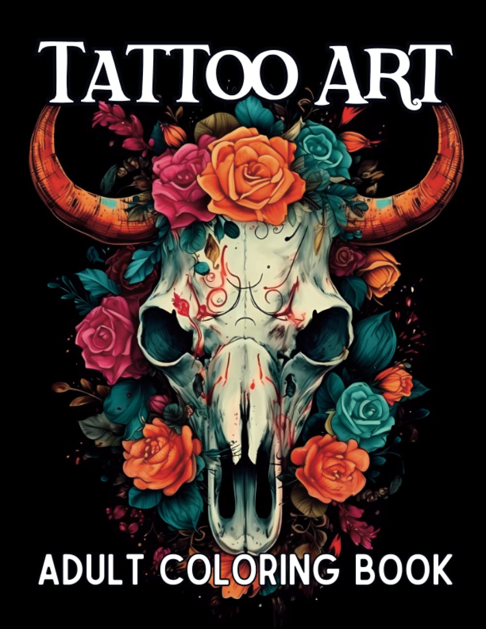 Tattoo Art Coloring Book for Adults: Beautiful Tattoo-Inspired Coloring ...
