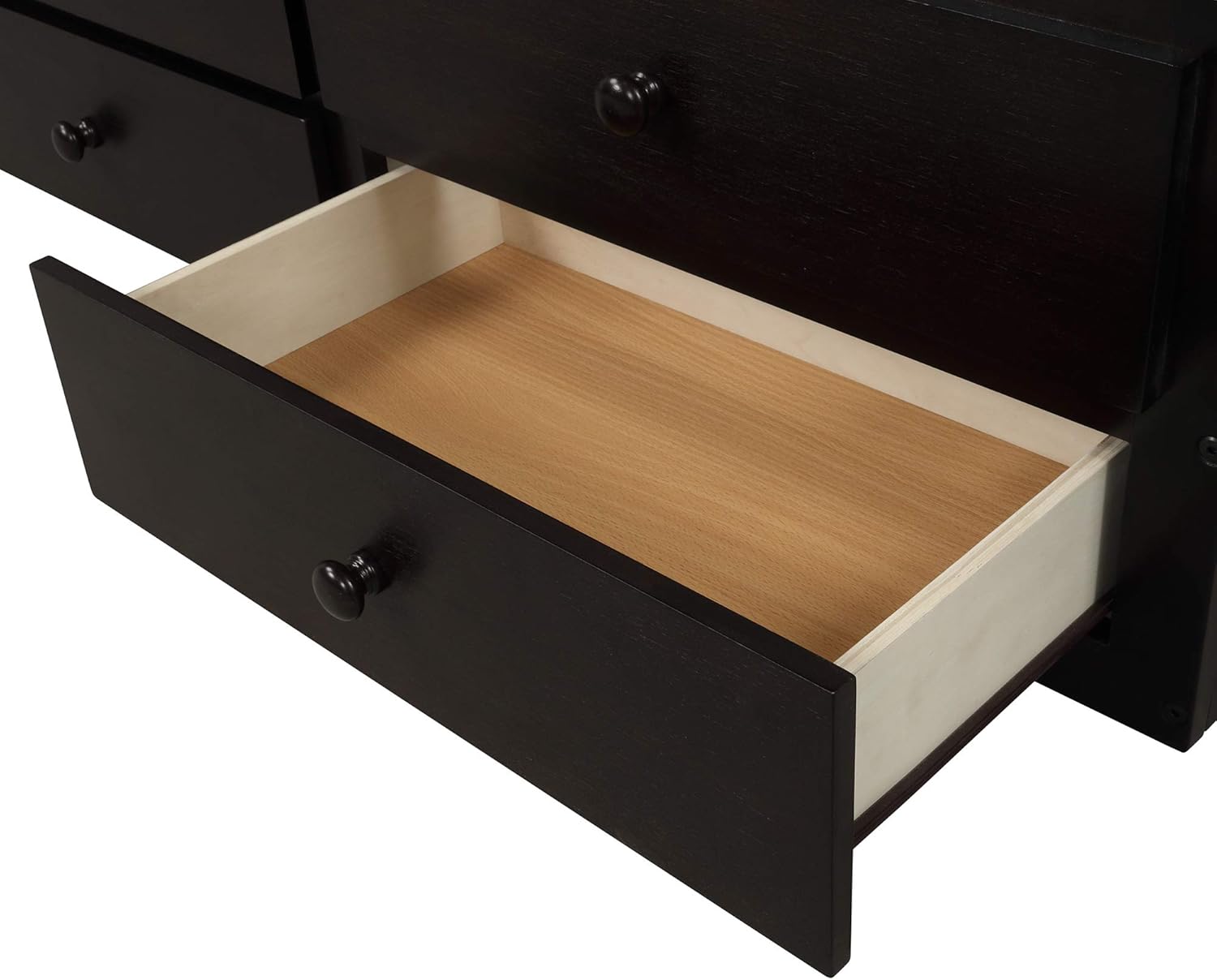 Harper & Bright Designs Bunk Bed with Trundle and 3 Drawers, Solid Wood Twin Over Twin Bunk Bed Frame with Storage, Safety Rail, Ladder for Kids Teen Bedroom (Espresso)