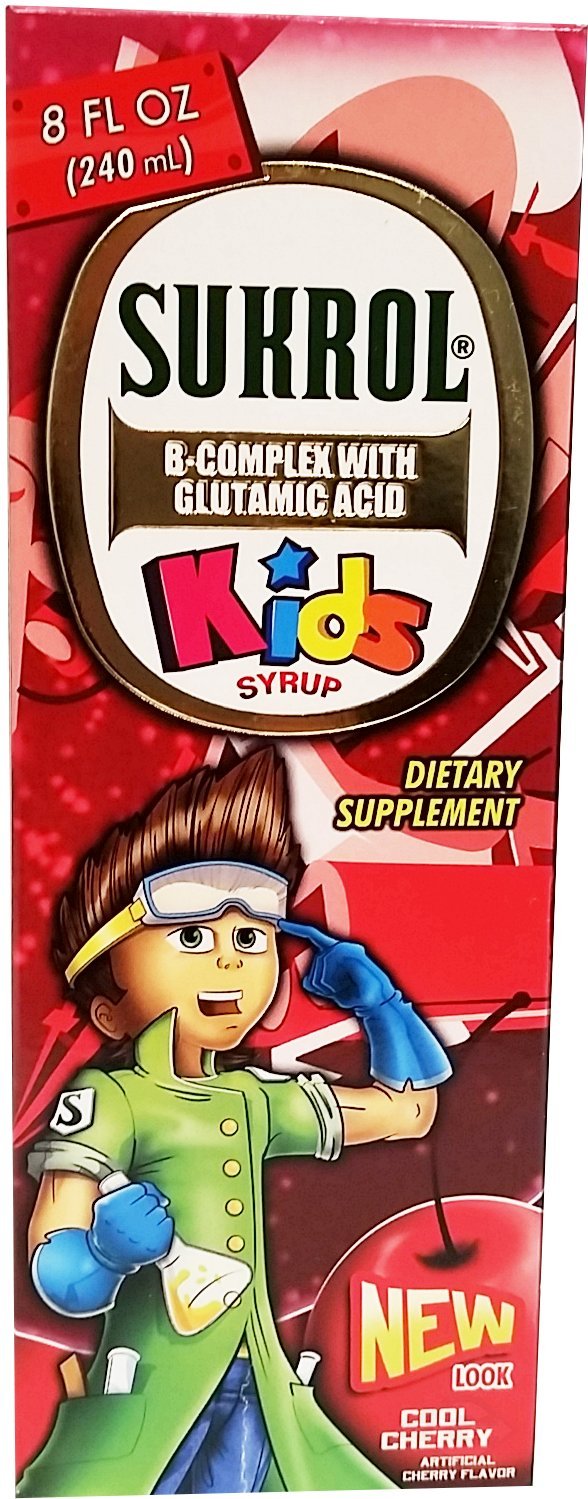 SukrolCherry Flavor Dietary Supplement 8.11 oz fl - Suplemento Multivitaminico sabor Cereza (Pack of 1)