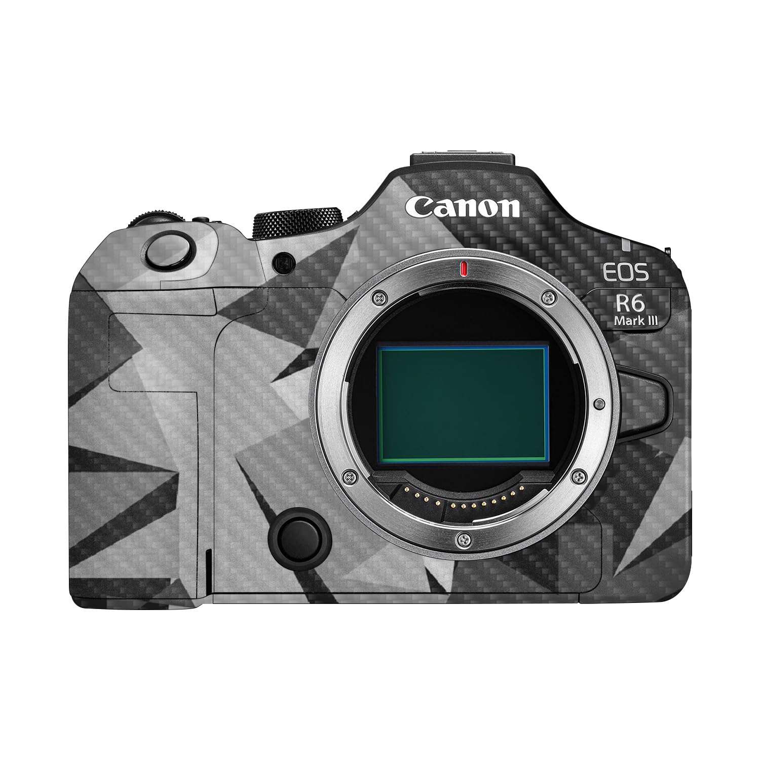 Carbon Fiber Camera Skin Compatible with Canon EOS R6 Mark III (2025) - Mono Camo - Premium 3M Vinyl Protective Wrap Decal Cover - Easy to Apply | Crafted in the USA by MightySkins