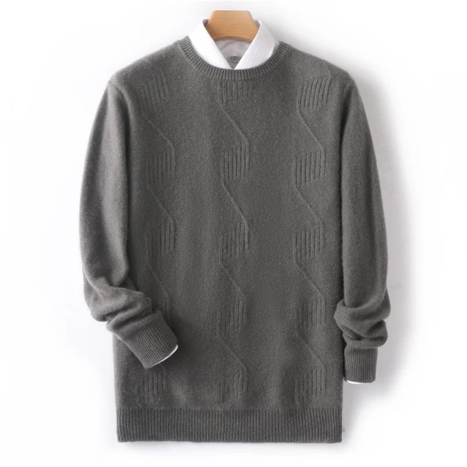 Inverno Uomini Maglione di Lana O-Collo Uomini Maglioni di Cashmere Knit Pullover per Uomo Maglieria Uomo Maglione