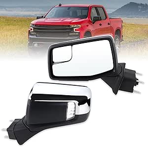 Specchietto Retrovisore Android Mirror Power Folding Heated Turn Signal Chrome Driver Side LH For Tundra Sequoia Specchio Bagno Con Mensola - Foto 13