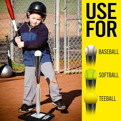 Miniatura 6 de Camiseta de bateo de béisbol – Camiseta de bateo portátil para béisbol/sóftbol con parte superior de goma flexible enrollada a mano, camiseta de