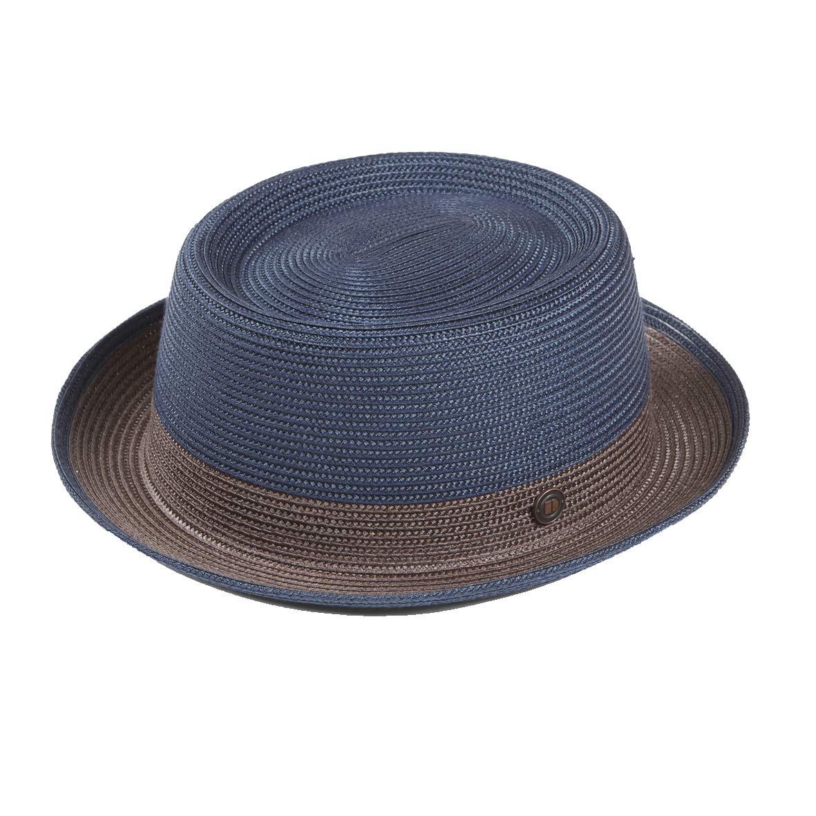 DASMARCA Mens Crushable & Packable Telescope Crown Pork Pie Hat - Bobby Navy M