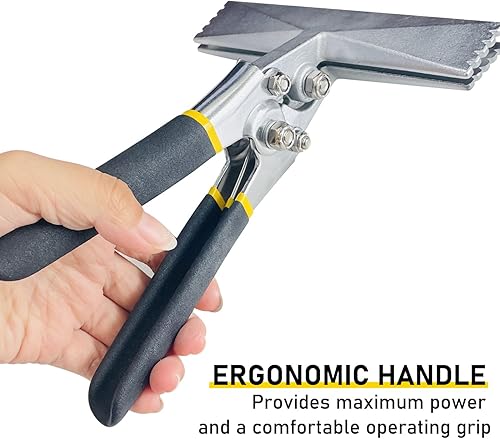 Miniatura 5 de Socpuro Cosmética manual de chapa, 6 pulgadas de mandíbula recta herramienta dobladora de chapa metálica con mango antideslizante herramienta para